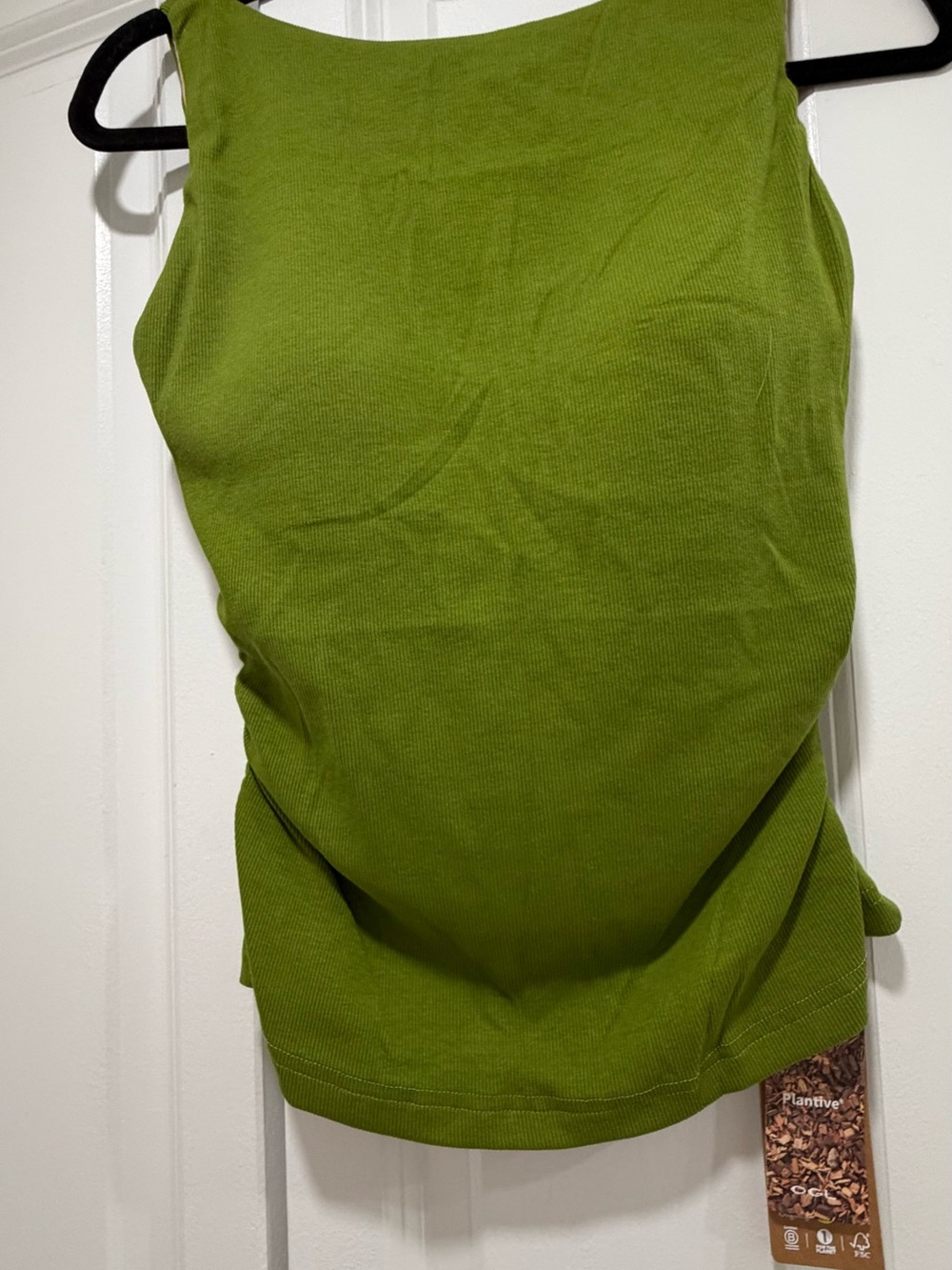 OGL Olive Green Ribbed Tank Top
